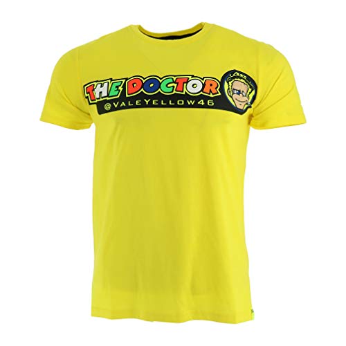 Valentino Rossi VR46 Moto GP The Doctor Amarillo Camiseta Oficial 2018