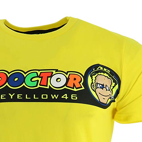 Valentino Rossi VR46 Moto GP The Doctor Amarillo Camiseta Oficial 2018