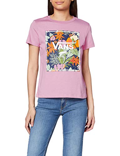 Vans Boxlet Camiseta, Rosa (Fuchsia Pink Unu), 36 (Talla del Fabricante: Small) para Mujer