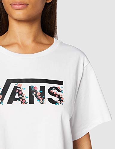 Vans BUNDLEZ Bell tee Camiseta, Blanco, S para Mujer