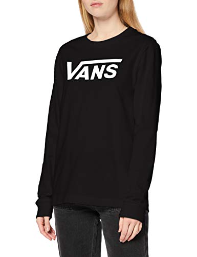 Vans Flying V Classic LS BF Camisa Manga Larga, Negro (Black Blk), 36 (Talla del Fabricante: Small) para Mujer