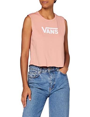 Vans Flying V Classic Muscle Camiseta, Rosa amanecer, M para Mujer