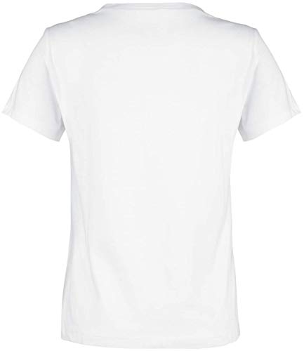Vans Flying V Crew Camiseta, Blanco (White Black), 8 (Talla del Fabricante: Small) para Mujer