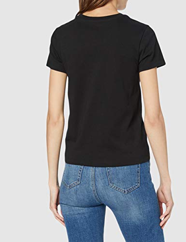 Vans Flying V Crew tee Camiseta, Negro (Black Blk), 38 (Talla del Fabricante: Medium) para Mujer