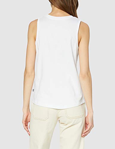 Vans Flying V Muscle Scoop Camiseta, Blanco (White White), 38 (Talla del Fabricante: Medium) para Mujer