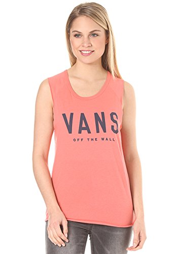 Vans Fortune For Now Camiseta sin Mangas, Rosa (Georgia Peach L3u), Small para Mujer