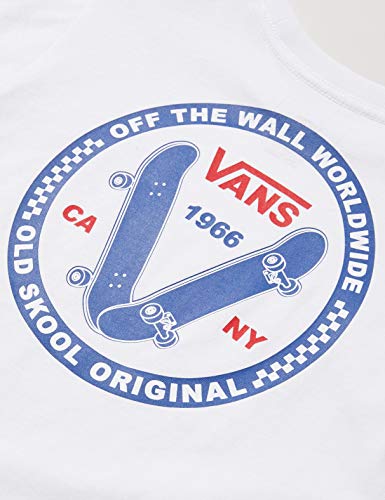 Vans Old Skool V Kids Camiseta, Blanco (White Wht), 4-5 años (Talla del Fabricante: 4) para Bebés