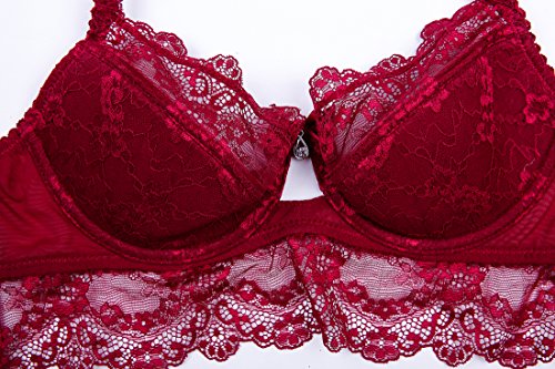 Varsbaby Push-up Encaje Conjunto de Sujetador y Bragas Mujer