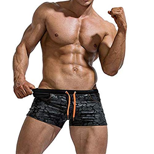 Vectry Bañador Negro Hombre Rebajas Bañadores Hombre Pantalones de Playa para Hombre Pantalones Cortos de Los Hombres de Secado Rápido Playa Surf Pantalones Cortos de Natación Bañadores de Natación