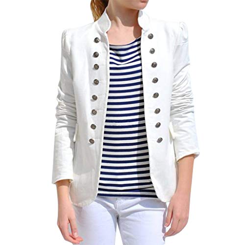 Vectry Blazer De Mujer Rebecas De Punto Parka Negra Mujer Chaquetas Invierno Mujer Chaqueton Marinero Mujer Camiseta Blanca Basica Mujer Cazadora Negra Mujer Camisa