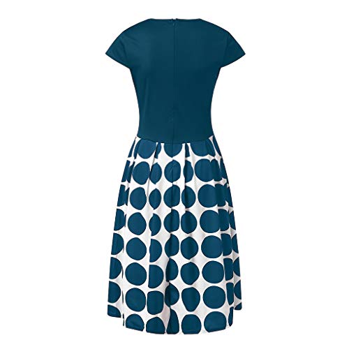 Vectry Vestidos Baratos Vestidos Mujer Casual Verano Vestidos Sexys Y Elegantes Moda Mujer 2019 Rebajas Vestidos Vestidos De Mujer Verano Vestidos De Fiesta para Comuniones Vestidos (_Azul, XL)