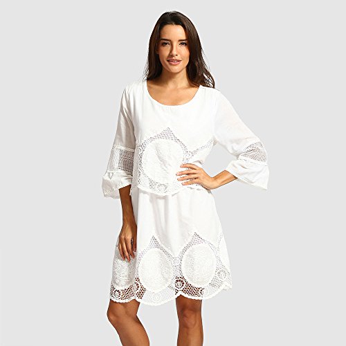 Vectry Vestidos Casuales para Mujer Moda Mujer 2019 Vestidos Verano Vestidos De Fiesta Largos Elegantes Vestidos Mujer Primavera 2019 Vestidos Mujer Coctel Vestidos Blanco