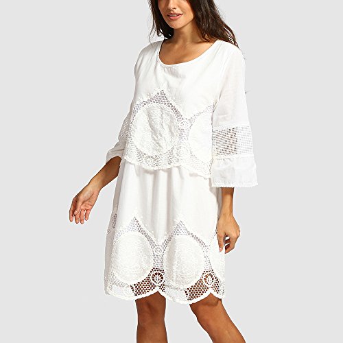 Vectry Vestidos Casuales para Mujer Moda Mujer 2019 Vestidos Verano Vestidos De Fiesta Largos Elegantes Vestidos Mujer Primavera 2019 Vestidos Mujer Coctel Vestidos Blanco