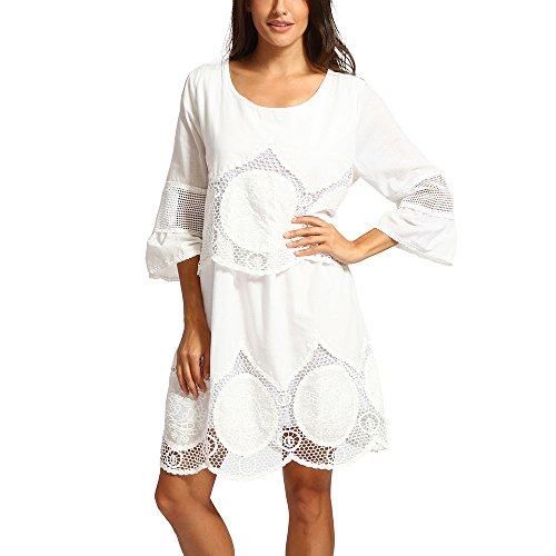 Vectry Vestidos Casuales para Mujer Moda Mujer 2019 Vestidos Verano Vestidos De Fiesta Largos Elegantes Vestidos Mujer Primavera 2019 Vestidos Mujer Coctel Vestidos Blanco