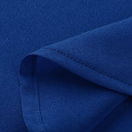 VEMOW Cami Tops Camiseta con Cuello en V para Mujer Camiseta sin Mangas Chaleco de Verano Blusa Talla Grande(ZA Armada,XXL)