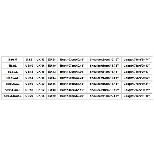 VEMOW Camisola Tops Mujer Vintage Jacquard Tres Cuartos de Encaje con Cuello en V Talla Grande Blusas Superior(Negro,XXL)