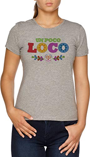 Vendax UN Poco Loco - Coco Camiseta Mujer Gris