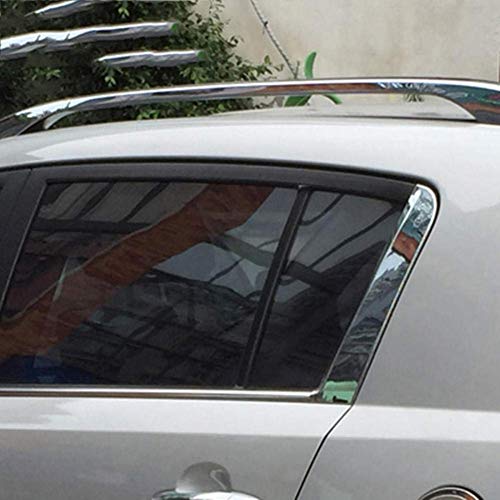 Ventana trasera triángulo lateral decorativo cubierta Trim ventana decoración, para Kia Sportage 2015 2014 2013 2012 2011 (plata)