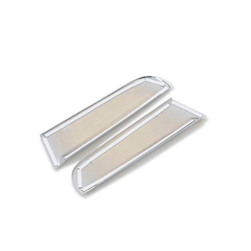 Ventana trasera triángulo lateral decorativo cubierta Trim ventana decoración, para Kia Sportage 2015 2014 2013 2012 2011 (plata)