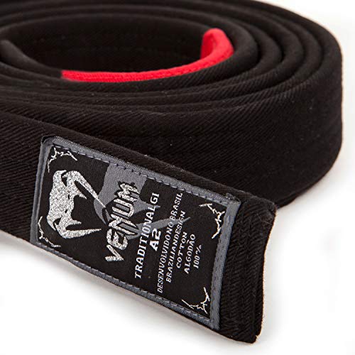 VENUM Brazilian Cinturón de Jiu Jitsu, Unisex Adulto, Negro, A3
