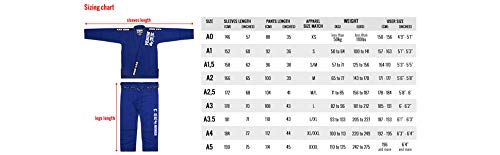 Venum Contender Evo Kimono De Jiu Jitsu Brasileño/ Bjj Gi, Unisex adulto, Negro, A1.5