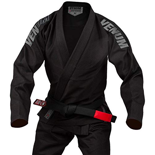 Venum Contender Evo Kimono De Jiu Jitsu Brasileño/ Bjj Gi, Unisex adulto, Negro, A1.5