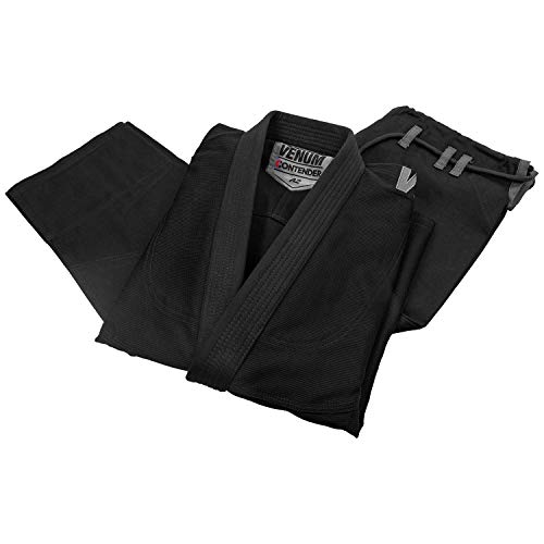 Venum Contender Evo Kimono De Jiu Jitsu Brasileño/ Bjj Gi, Unisex adulto, Negro, A1.5
