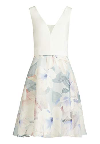 Vera Mont 4128/4716 Vestido de Fiesta, Azul (Blue/White 8810), 42 (Talla del Fabricante: 40) para Mujer