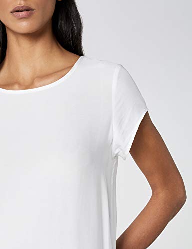 Vero Moda 10104030, Camiseta Para Mujer, Blanco (Snow White), 36 (talla del fabricante: S)