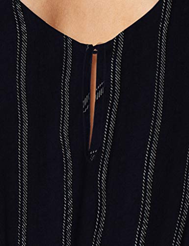 Vero Moda Vmanna Milo SL Playsuit Wvn Mono Corto, Multicolor (Night Sky Stripes: Snow White), Medium para Mujer