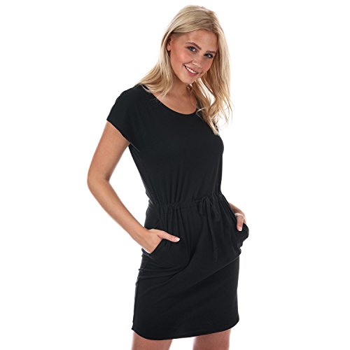 Vero Moda Vmapril SS Short Dress Ga Noos Vestido, Negro (Black Black), 36 (Talla del Fabricante: X-Small) para Mujer