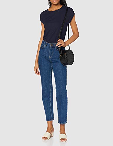 Vero Moda Vmava Plain SS Top Ga Noos Camiseta, Azul (Night Sky Night Sky), 38 (Talla del Fabricante: Small) para Mujer