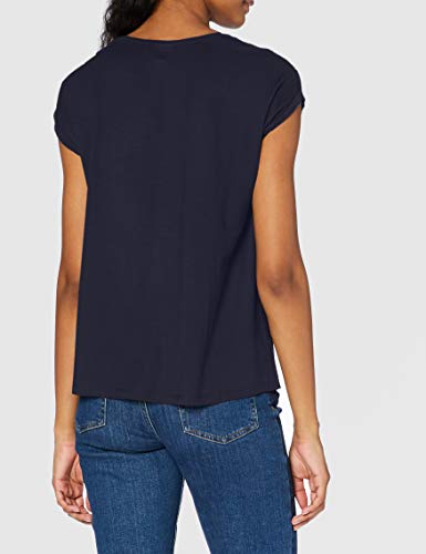 Vero Moda Vmava Plain SS Top Ga Noos Camiseta, Azul (Night Sky Night Sky), 38 (Talla del Fabricante: Small) para Mujer