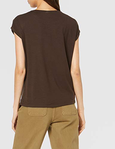 Vero Moda Vmava Plain SS Top Ga Noos Camiseta, Marrón (Coffee Bean Coffee Bean), 36 (Talla del Fabricante: X-Small) para Mujer