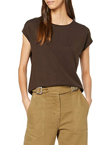 Vero Moda Vmava Plain SS Top Ga Noos Camiseta, Marrón (Coffee Bean Coffee Bean), 36 (Talla del Fabricante: X-Small) para Mujer