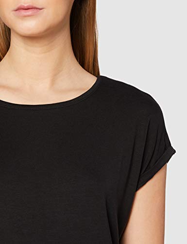 VERO MODA Vmava Plain Ss Top Ga Noos, Camiseta para Mujer, Negro (Black Black), 42 (Talla del fabricante: X-Large)