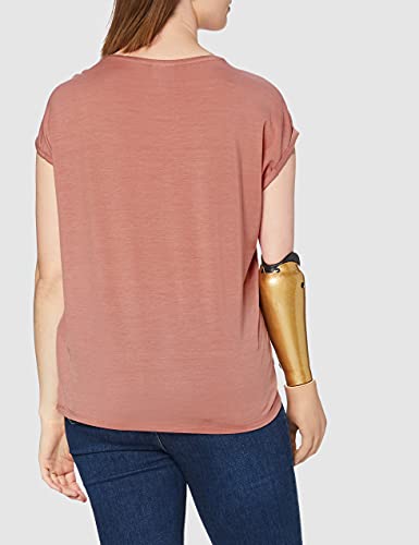 Vero Moda VMAVA Plain SS Top GA Noos Camiseta, Rosa Antigua, S para Mujer