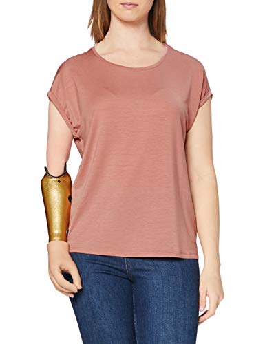 Vero Moda VMAVA Plain SS Top GA Noos Camiseta, Rosa Antigua, S para Mujer