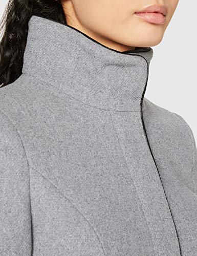 Vero Moda Vmbessy Class 3/4 Wool Jacket Noos Abrigo, Gris (Light Grey Melange Light Grey Melange), 36 (Talla del Fabricante: X-Small) para Mujer