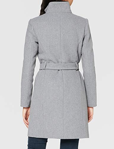 Vero Moda Vmbessy Class 3/4 Wool Jacket Noos Abrigo, Gris (Light Grey Melange Light Grey Melange), 36 (Talla del Fabricante: X-Small) para Mujer