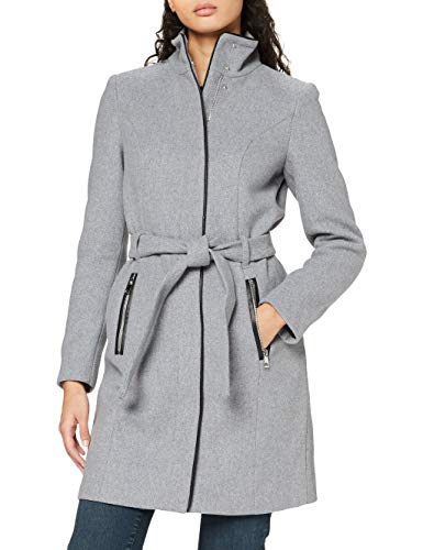 Vero Moda Vmbessy Class 3/4 Wool Jacket Noos Abrigo, Gris (Light Grey Melange Light Grey Melange), 36 (Talla del Fabricante: X-Small) para Mujer
