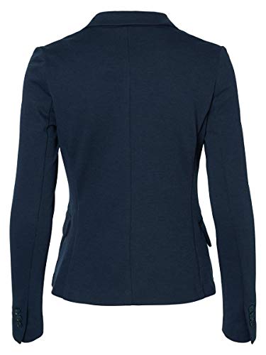 VERO MODA VMJULIA LS BLAZER DNM NOOS, Chaqueta de traje Mujer, Azul (Total Eclipse), 38