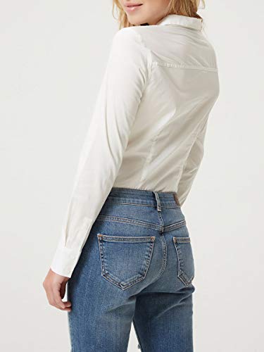 Vero Moda VMLADY L/S G-String Shirt Noos Blusas, Blanco Nieve, XS para Mujer