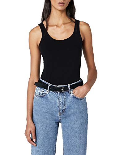 Vero Moda Vmmaxi My Soft Long Tank Top Noos Camiseta sin Mangas, Negro (Black), 34 (Talla del Fabricante: X-Small) para Mujer