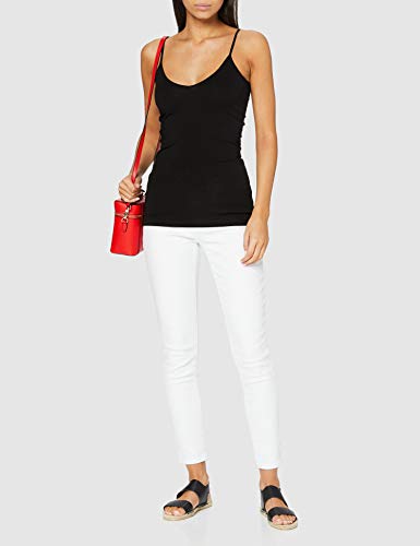 VERO MODA VMMAXI MY SOFT V SINGLET NOOS, camiseta sin mangas Mujer, Negro (Black), 38 (Talla del fabricante: Medium)