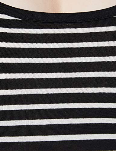 Vero Moda VMNANNA SL Ancle Dress GA Color Vestido Informal, Negro/Blanco Nieve, L para Mujer