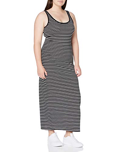 Vero Moda VMNANNA SL Ancle Dress GA Color Vestido Informal, Negro/Blanco Nieve, L para Mujer