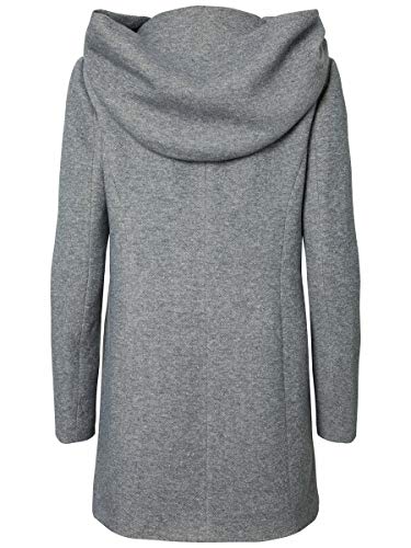 Vero Moda Vmverodona LS Jacket Noos Abrigo, Gris (Light Grey Melange Light Grey Melange), 42 (Talla del fabricante: Large) para Mujer