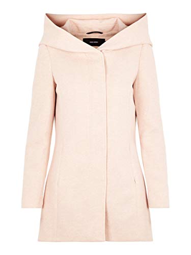 VERO MODA Vmverodona LS Jacket Noos Abrigo, Rosado (Mocha Mousse Detail:MELANGE), 36 (Talla del fabricante: X-Small) para Mujer