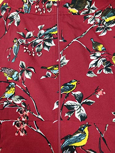 Vestido para mujer, estilo clásico de los años 40 y 50, de la marca Hell Bunny Rojo rosso M-40